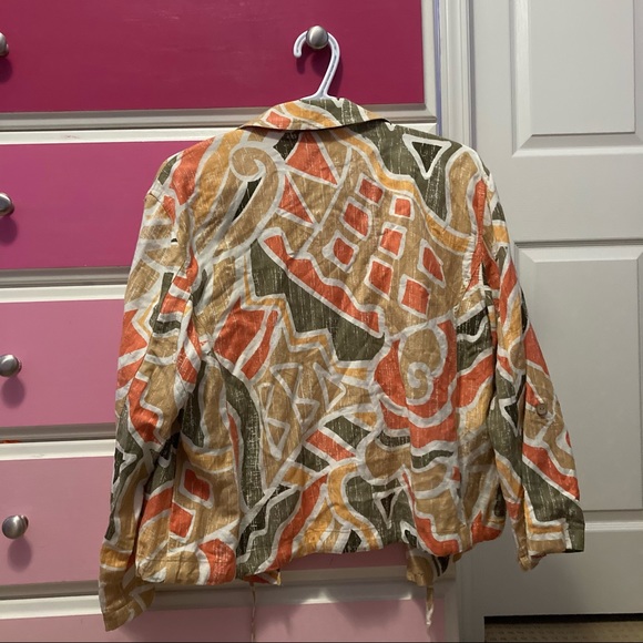 ⭐️3/$15 Ruby road 70s vintage style print patterned jacket 🧵 - Picture 5 of 5